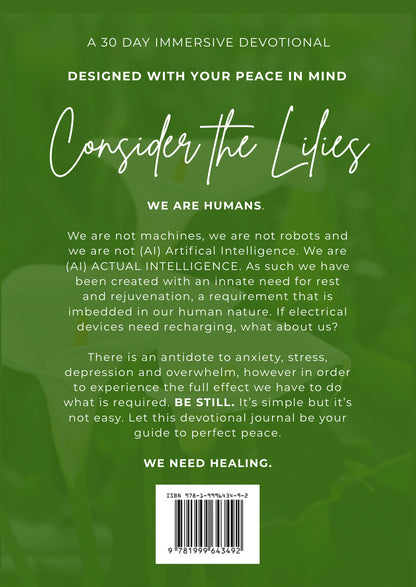 Consider the Lilies - The Antidote to Anxiety